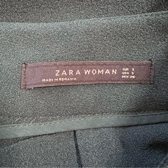 Zara Woman Peplum Pencil Skirt Dark Hunter Green Asymmetric Ruffles. Size Small - Picture 8 of 10